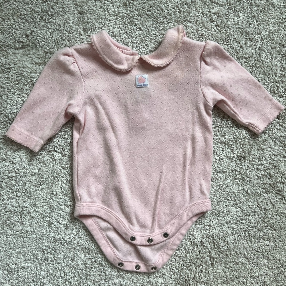light pink peter pan collar onesie